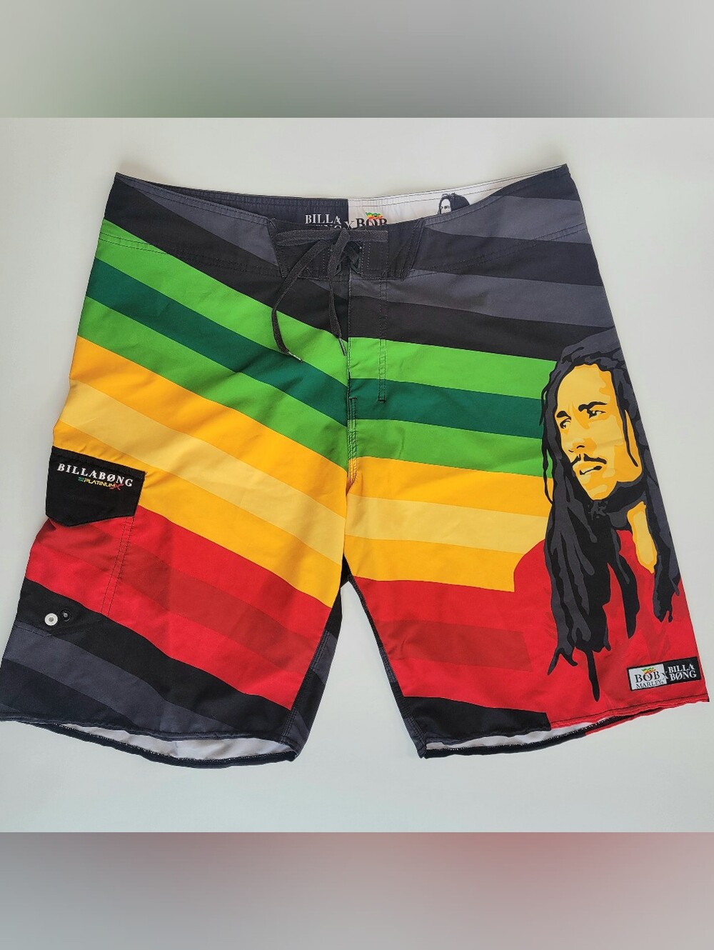 Billabong X BOB MARLEY Recycler Series Boardshorts SIZE 38